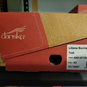 DANSKO Liliana Burnished Nubuck size 42 (US 11), Teak.